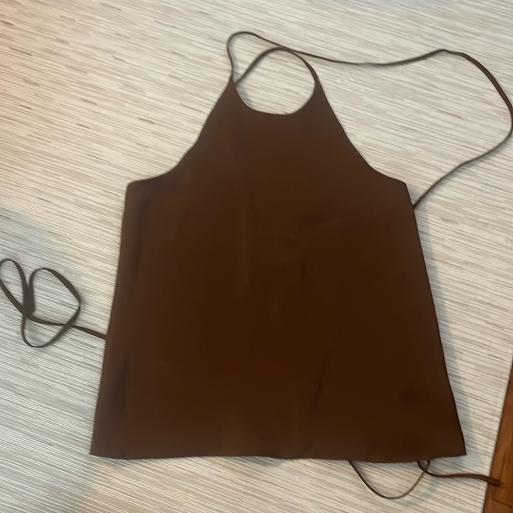 LVIR Brown Halter Top